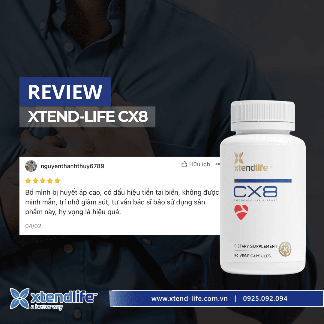 Viên Hỗ Trợ Tim Mạch CX8 Xtend Life (90 Viên)