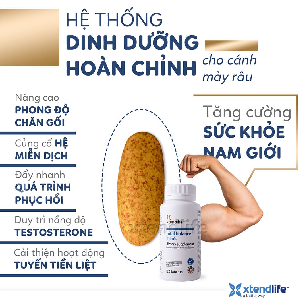 Viên Uống Vitamin Tổng Hợp Cho Nam Xtend-Life Total Balance Men’s (120v) 3