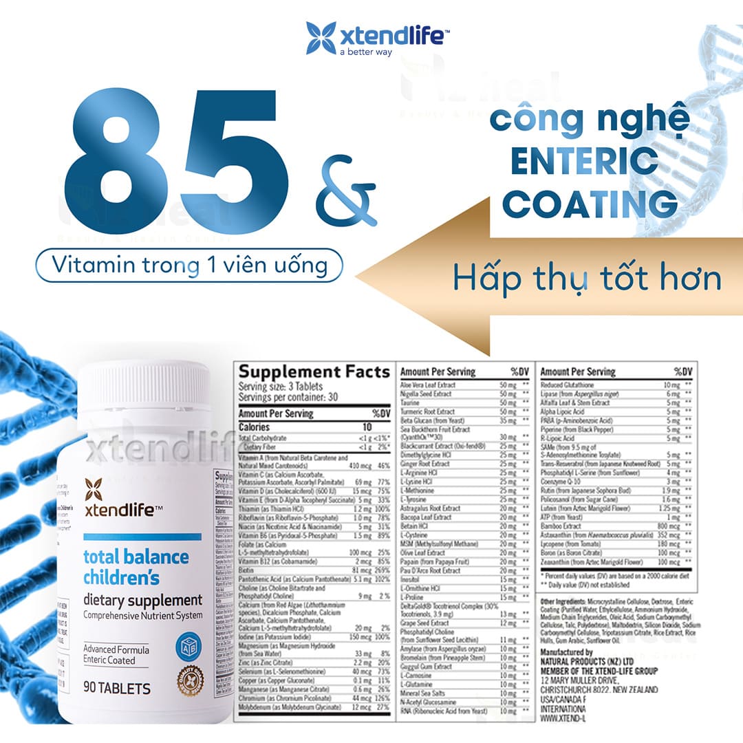 Vitamin tổng hợp cho trẻ em Total Balance Children’s (90 viên)