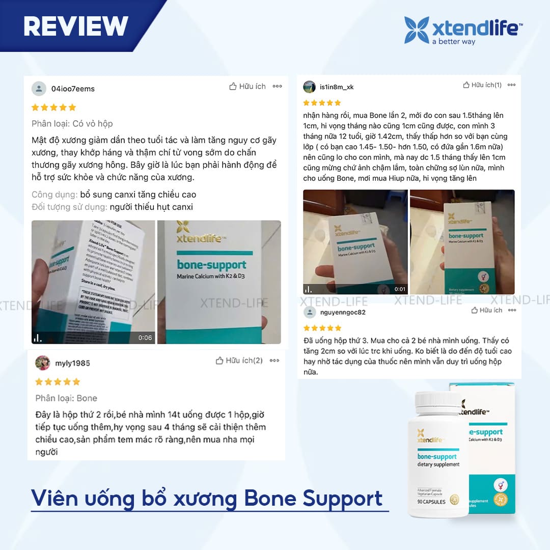 Viên uống bổ xương Xtend-Life Bone Support (90 viên)