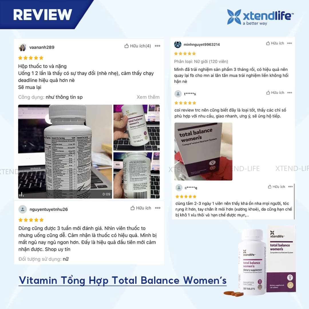 Vitamin Tổng Hợp Cho Phụ Nữ Xtend-Life Total Balance Women’s