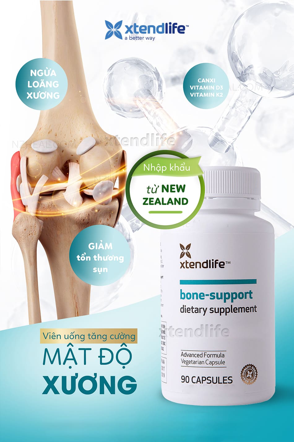 Viên uống bổ xương Xtend-Life Bone Support (90 viên) 3