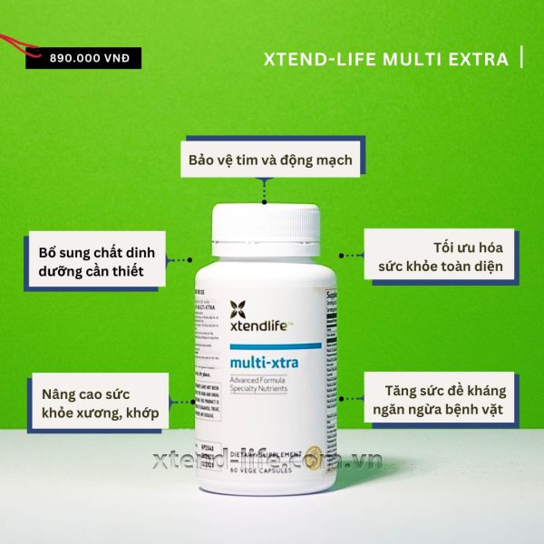 Vitamin tổng hợp cho gia đình Xtend-Life Multi Extra (60 viên)