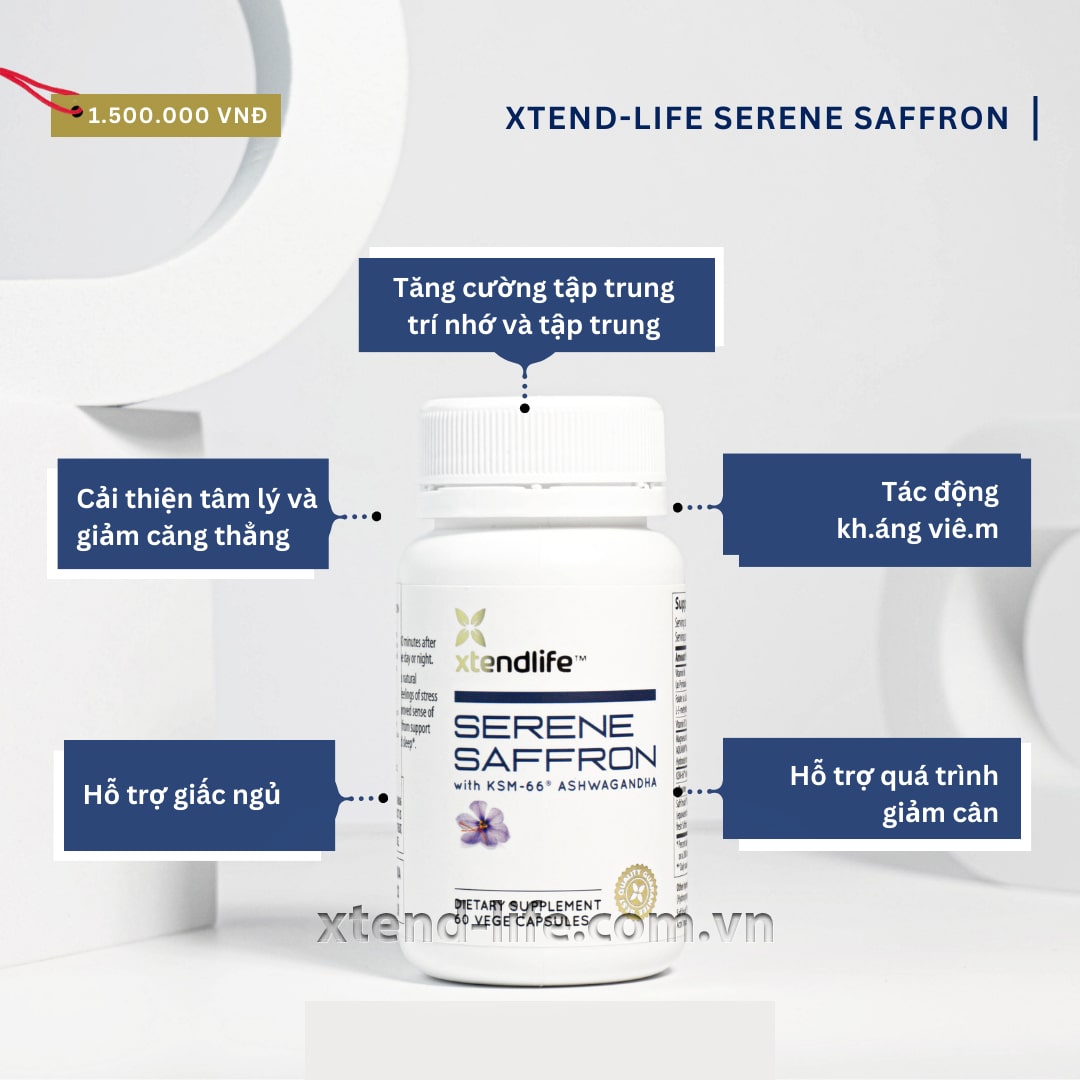 Viên uống Serene Saffron Xtend-Life (60 viên)