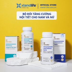 Bộ đôi tăng nội tiết nam và nữ Xtend-Life: Total Balance Men's và Hormone Support For Her